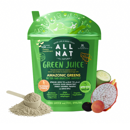 ALL NAT Green Juice - Advanced Superfood Powder with Akkermansia (GLP-1 Support) & DNA Methylation Adaptogens
