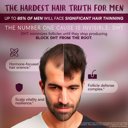 ALL NAT HAIR GROWTH & SHINE™ | 4D Bioformula Drink with 22 Active Ingredients | Blocks DHT, Strengthens Follicles, Restores Shine & Prevents Graying | For Women & Men.