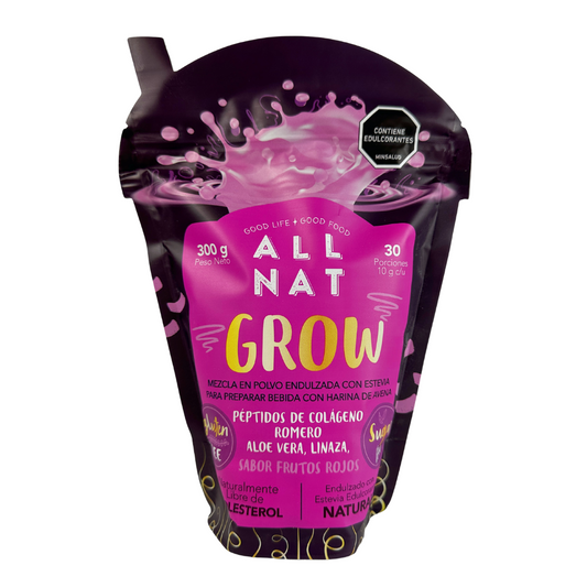ALL NAT GROW Péptido de colágeno especializado en mejorar el crecimiento y la apariencia del cabello.