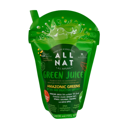 ALL NAT Detox Green Juice Superfood Mix with 38 Ingredients & Amazonic Greens.