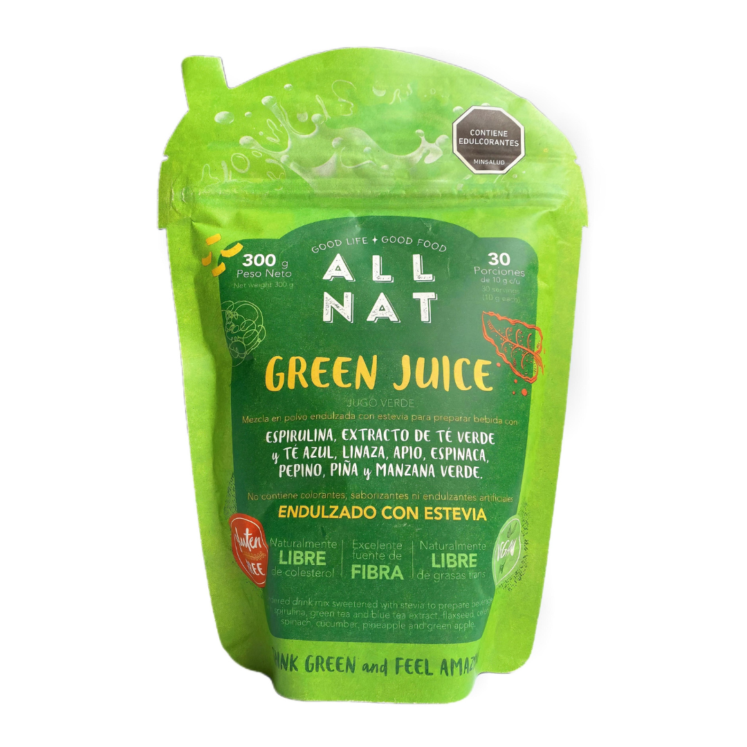 🌿 ALL NAT Green Juice - Nutrición Verde en un Solo Vaso 🌿